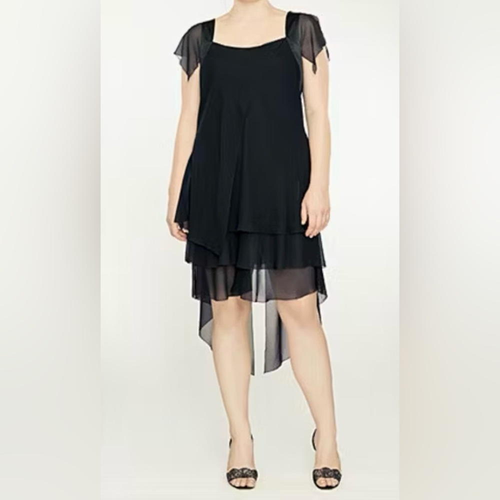 Isabel Toledo.Elegant Black Layered Dress